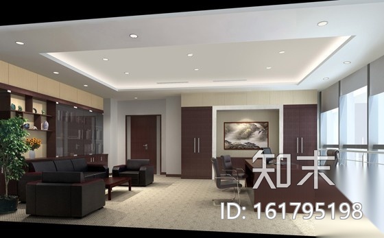 现代电子科技集团科研主楼办公楼室内施工图（含效果）cad施工图下载【ID:161795198】