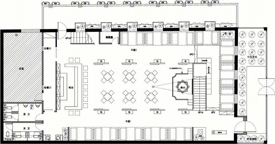 叙品设计（蒋国兴）--9号院酒吧cad施工图下载【ID:76986547】