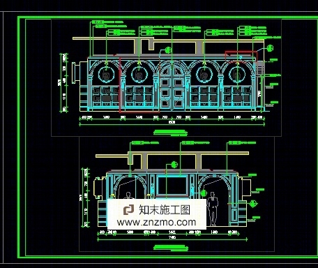 戴昆--浙江旅程秀丽春江一期C2户型施工图+效果图cad施工图下载【ID:56890158】