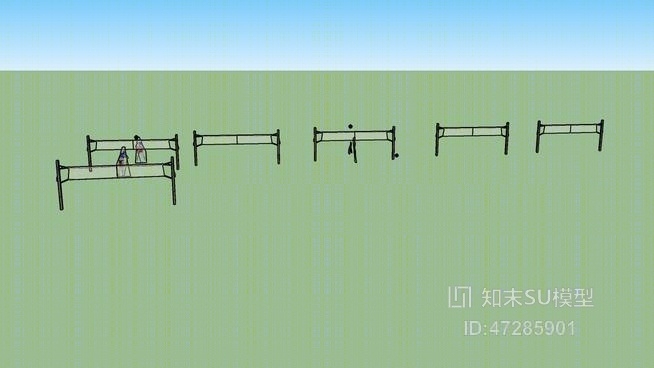 沙滩排球圣莫尼卡加利福尼亚SU模型下载【ID:47285901】