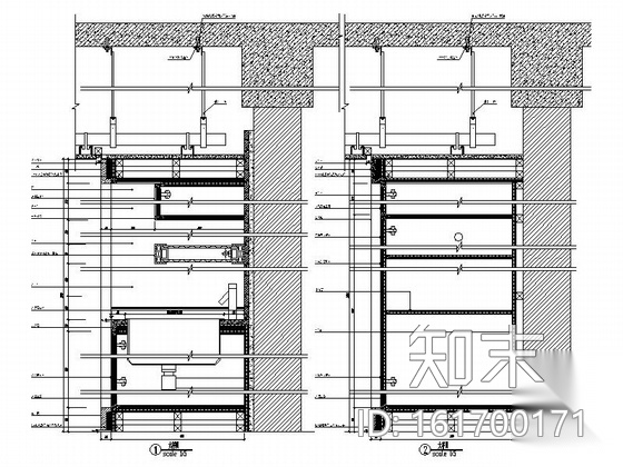 [海南]人间仙境温泉度假村现代一居室样板间装修施工图cad施工图下载【ID:161700171】