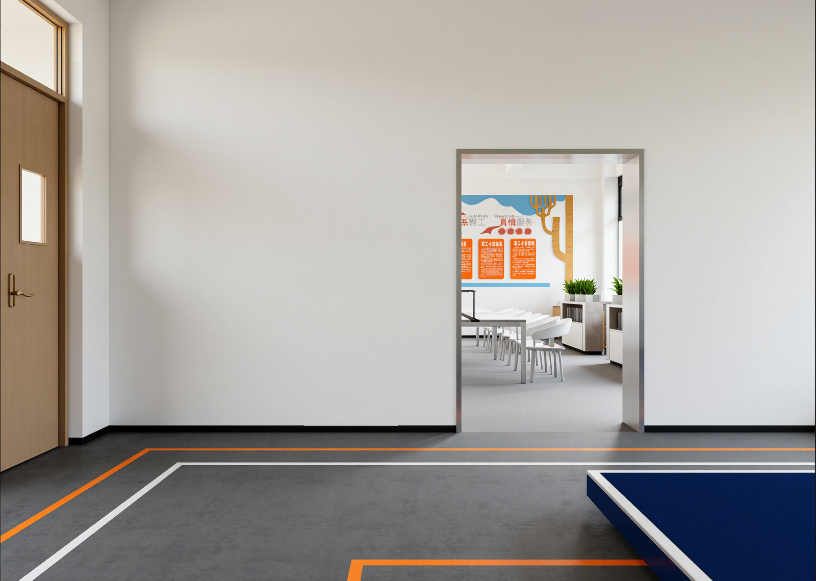 现代乒乓球室3D模型下载【ID:1215185634】