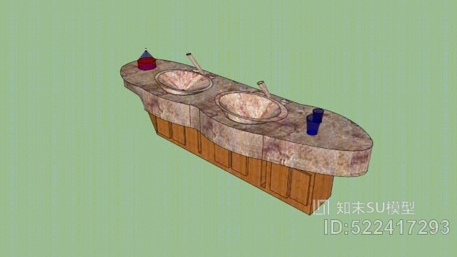 水池SU模型下载【ID:522417293】