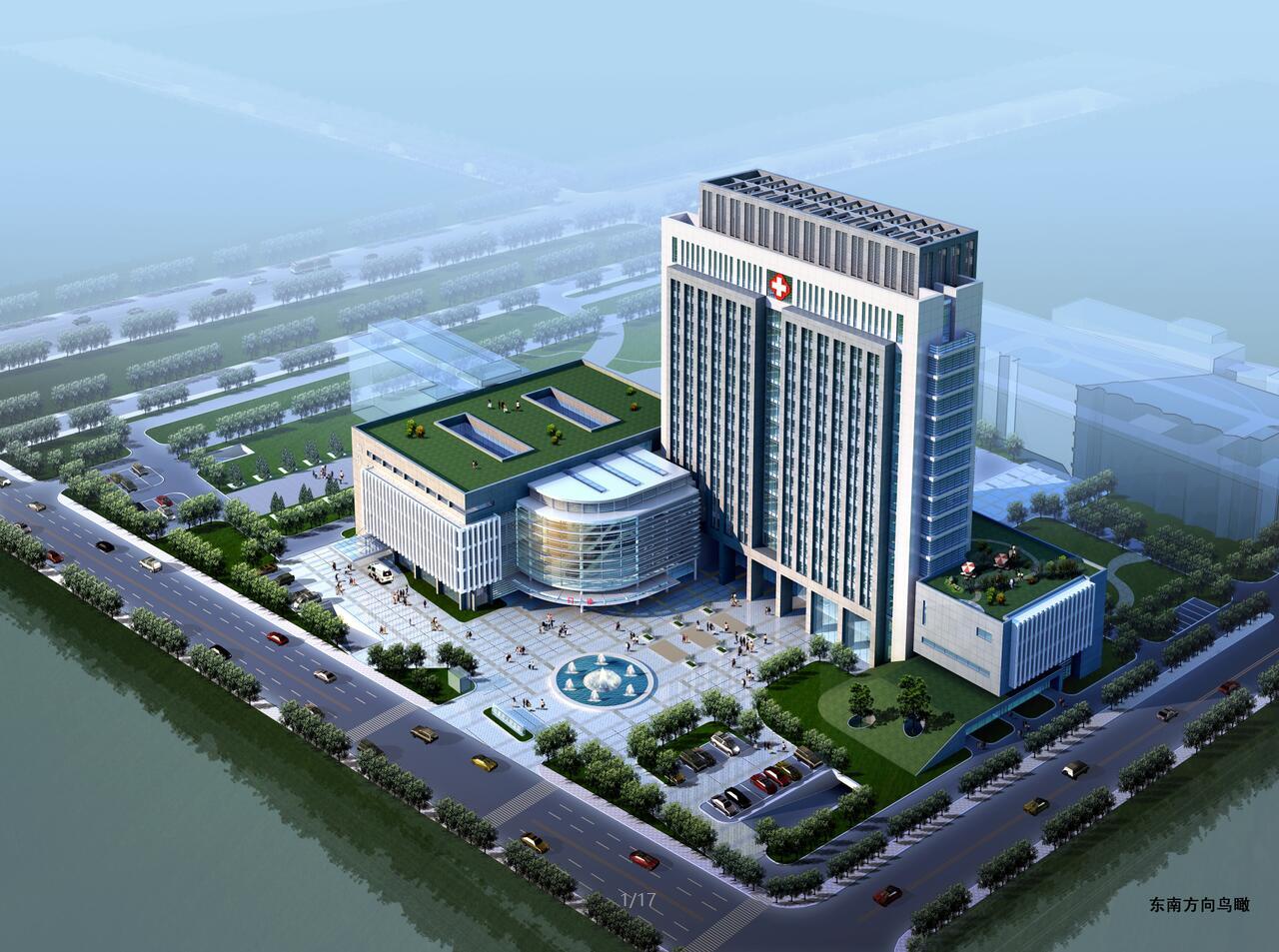 [四川]某现代风格人民医院建筑设计文本cad施工图下载【ID:151582134】