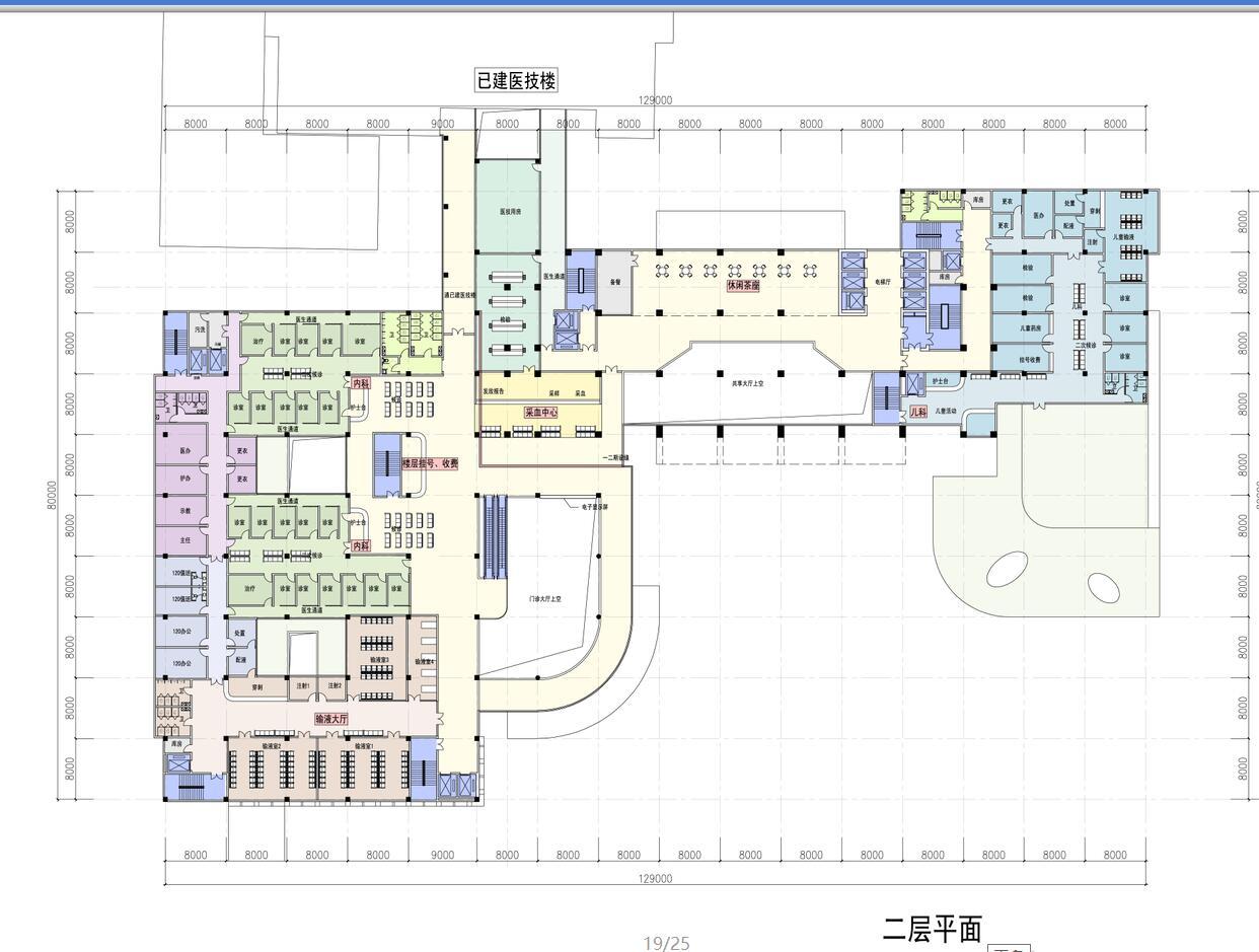 [四川]某现代风格人民医院建筑设计文本cad施工图下载【ID:151582134】