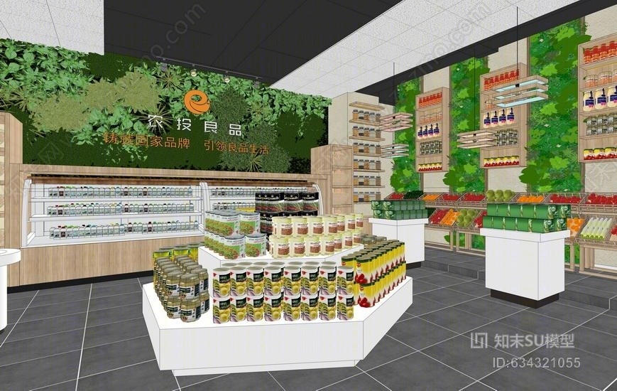 三峡鱼文化餐厅SU模型下载【ID:634321055】