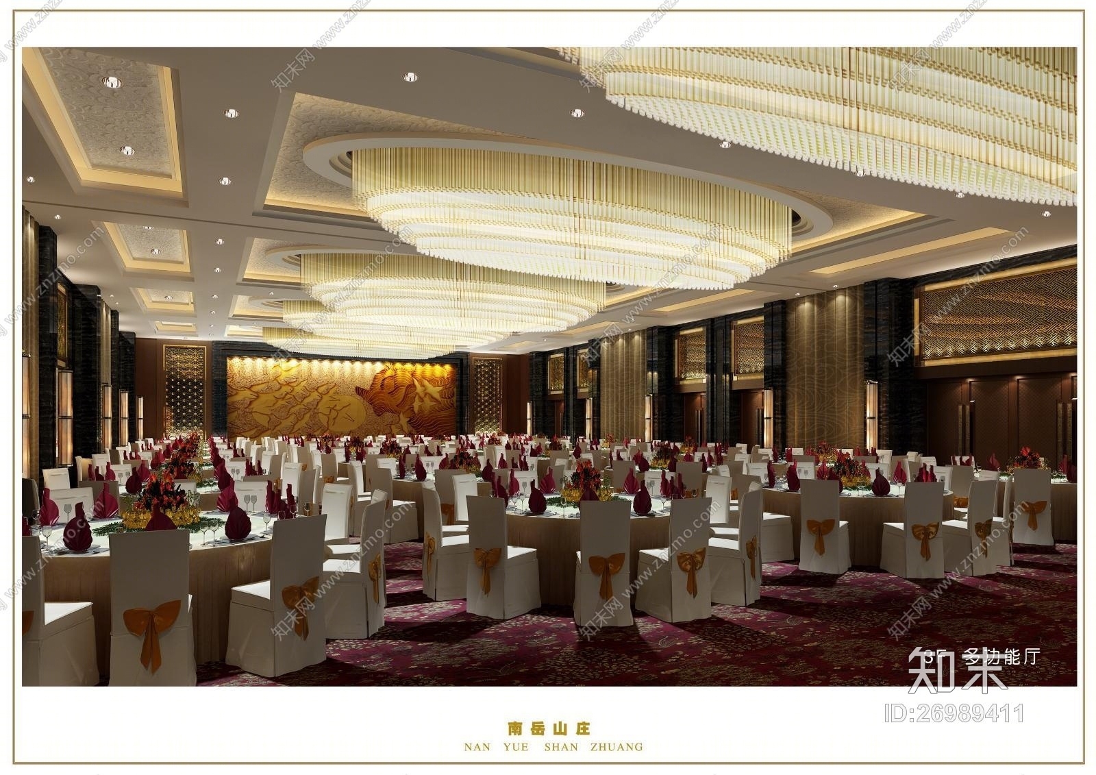 金螳螂--南岳山庄全套施工图+实景图(CAD施工图纸)cad施工图下载【ID:26989411】