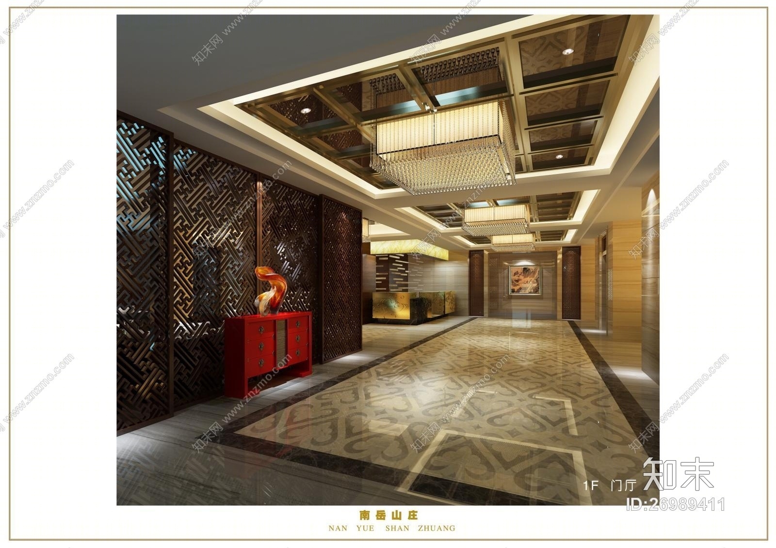 金螳螂--南岳山庄全套施工图+实景图(CAD施工图纸)cad施工图下载【ID:26989411】