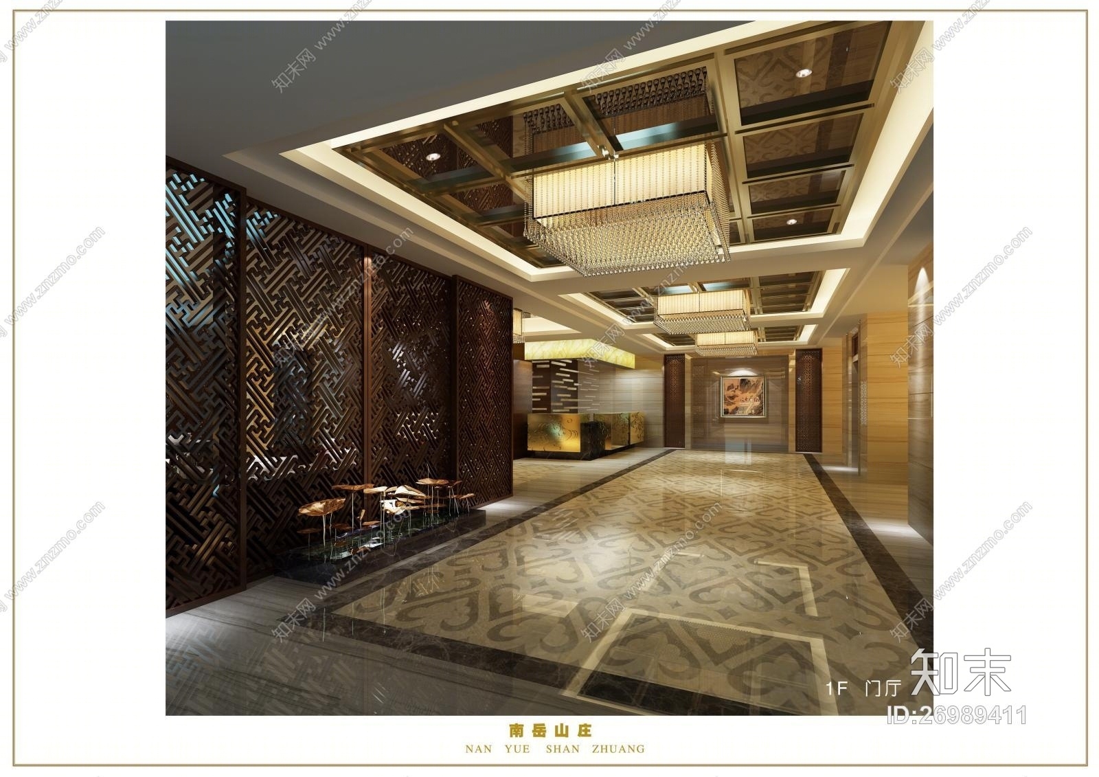 金螳螂--南岳山庄全套施工图+实景图(CAD施工图纸)cad施工图下载【ID:26989411】