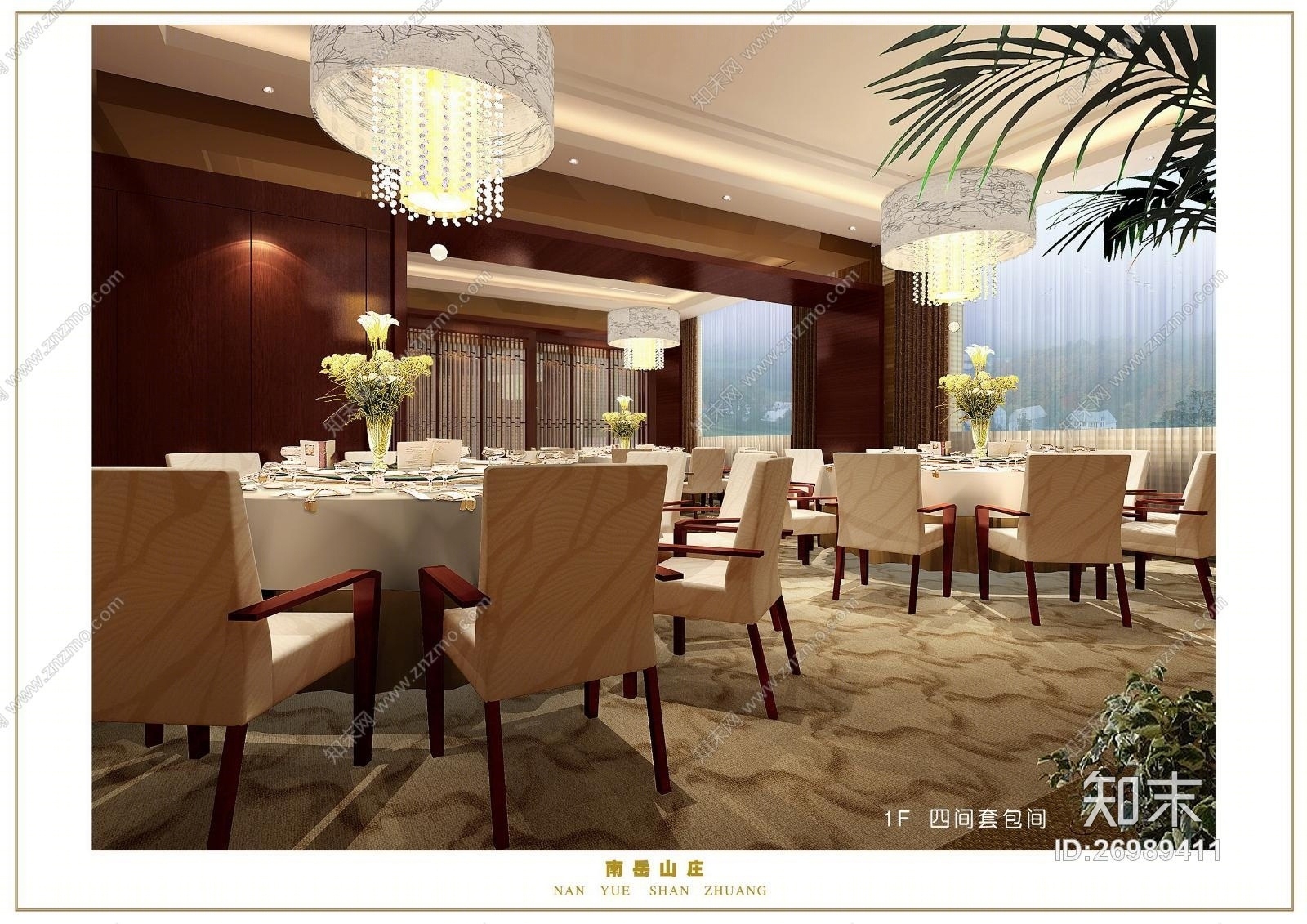 金螳螂--南岳山庄全套施工图+实景图(CAD施工图纸)cad施工图下载【ID:26989411】