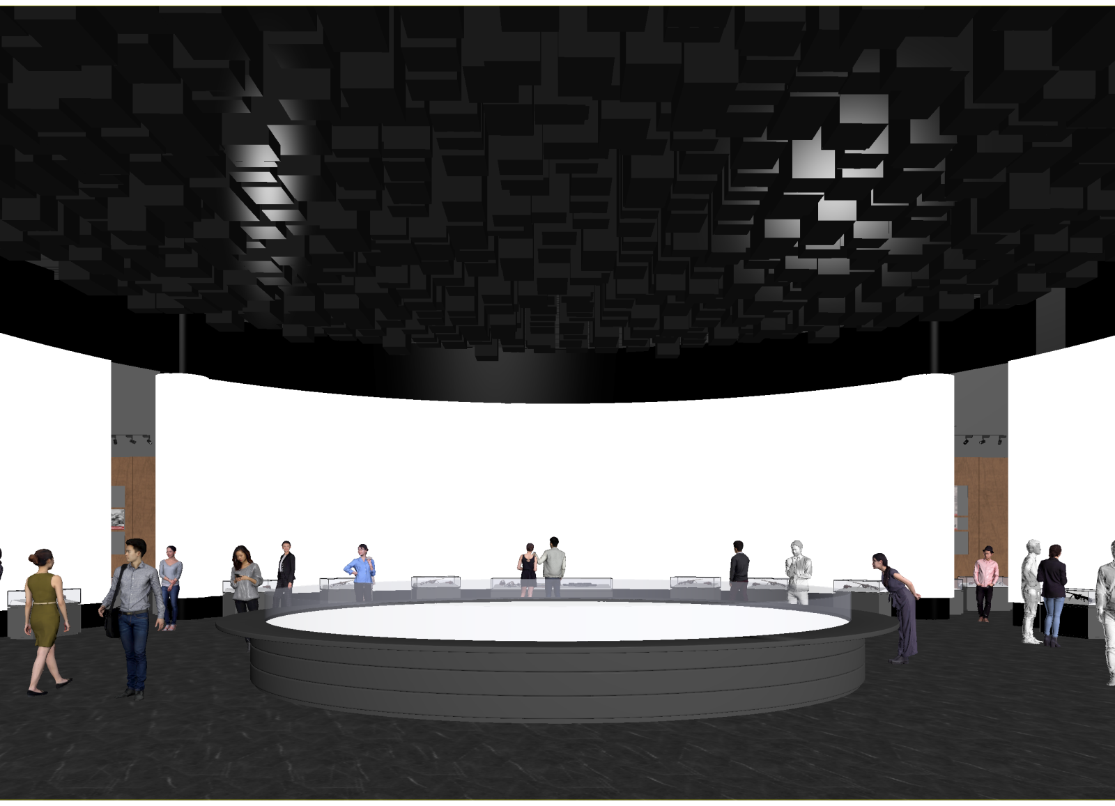 现代科技展厅3D模型下载【ID:1214668931】