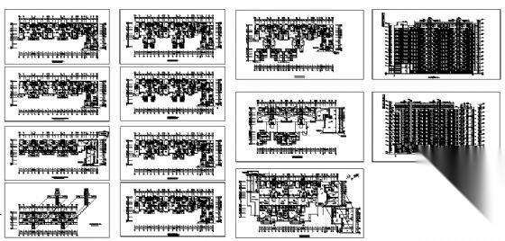 某十二层住宅楼建筑设计方案图cad施工图下载【ID:149846160】