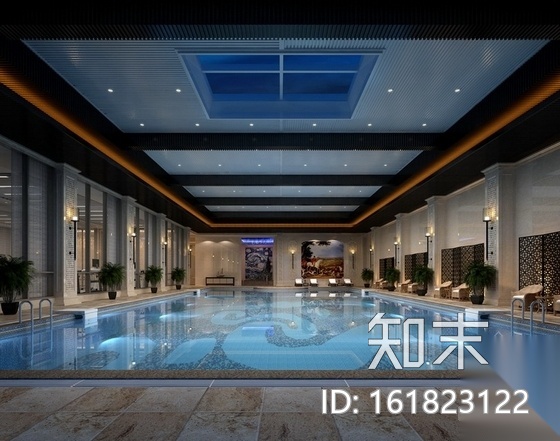 [福建]新古典主义水疗会所设计施工图（含效果）cad施工图下载【ID:161823122】