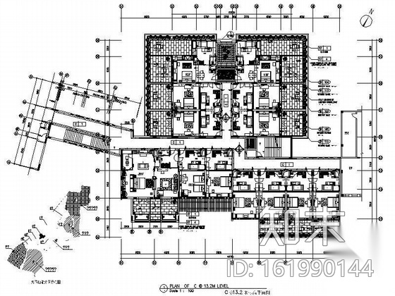 [宁波]某大酒店客房深化施工图cad施工图下载【ID:161990144】