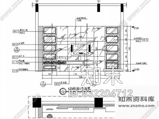 图块/节点时尚KTV包房立面图cad施工图下载【ID:832204712】