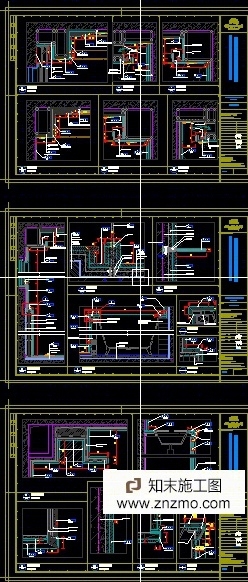 金螳螂样板房施工图cad施工图下载【ID:56892279】