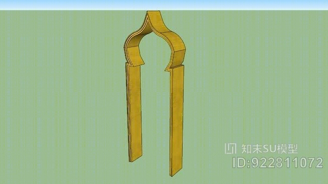 阿拉伯门SU模型下载【ID:922811072】