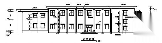 某县政府二层会堂建筑施工图cad施工图下载【ID:166453192】