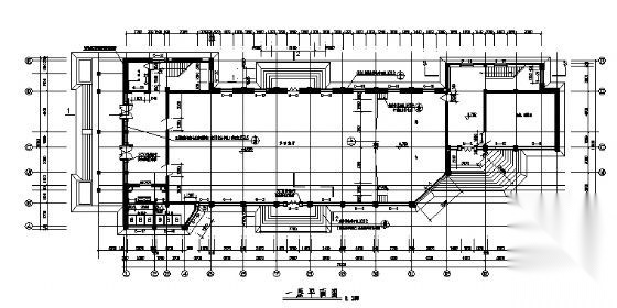 某县政府二层会堂建筑施工图cad施工图下载【ID:166453192】