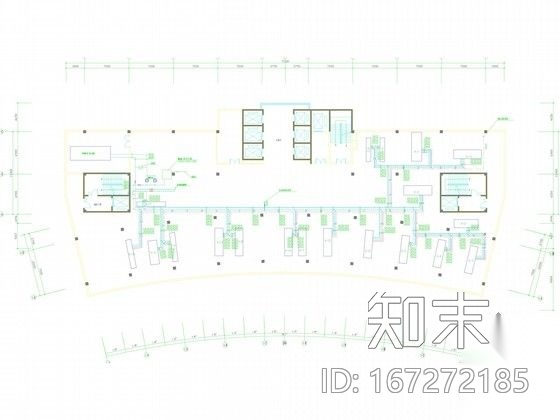 医院外科病房楼净化空调系统设计施工图cad施工图下载【ID:167272185】