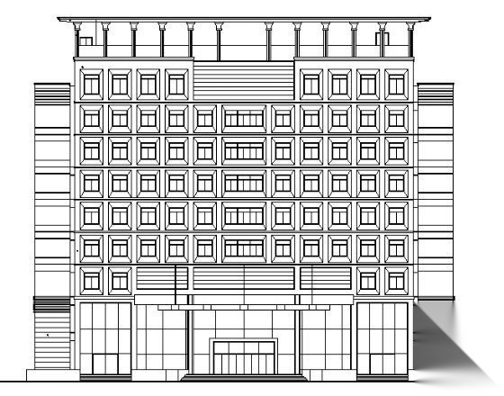 某农业银行营业大楼建施图cad施工图下载【ID:151435192】