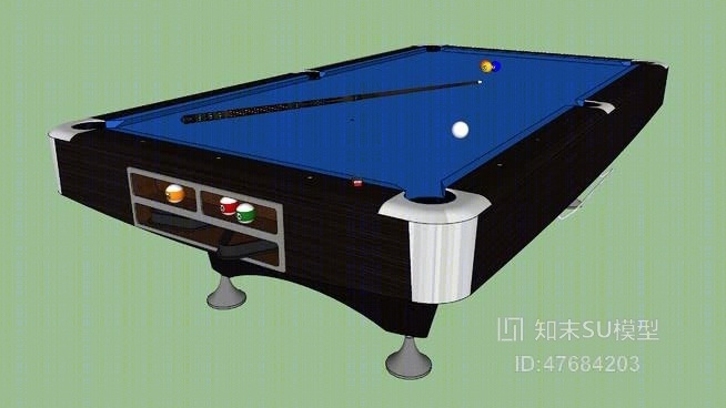 桌球SU模型下载【ID:47684203】