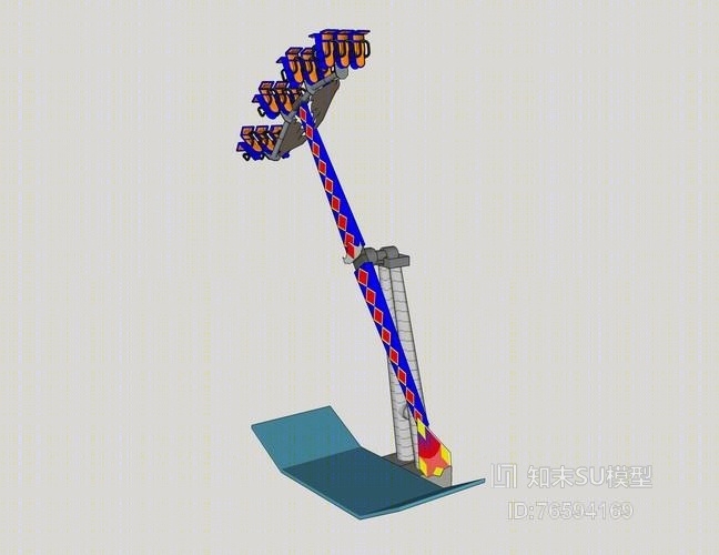 儿童游乐设施SU模型下载【ID:76594169】