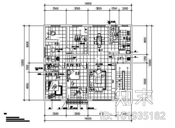 极简主义家装图cad施工图下载【ID:161935182】