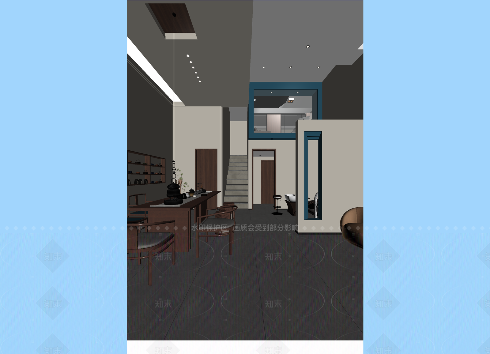 侘寂茶馆3D模型下载【ID:1214984018】