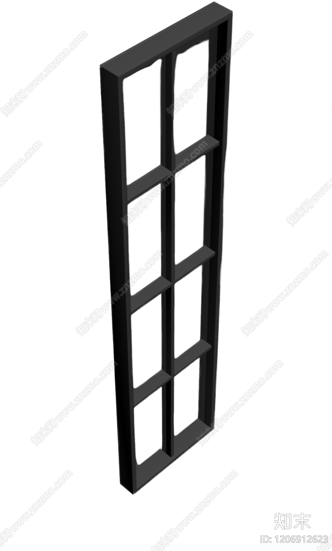 黑色格栅隔断3D模型下载【ID:1206912623】