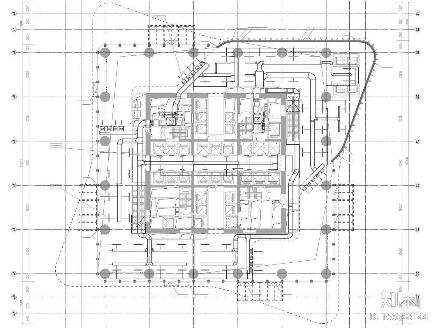 [河南]超高层知名地标商业综合体暖通空调全系统施工图...cad施工图下载【ID:166348144】