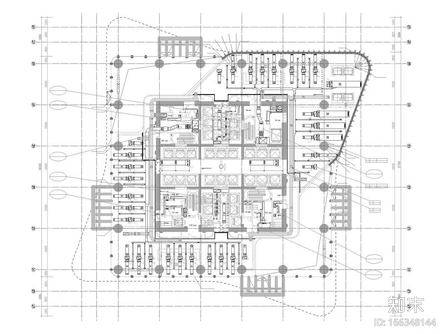 [河南]超高层知名地标商业综合体暖通空调全系统施工图...cad施工图下载【ID:166348144】