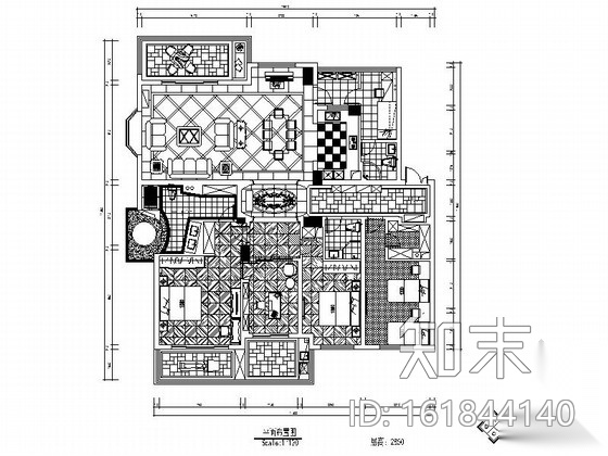 [南京]欧式田园温馨三居室装修图（含实景）施工图下载【ID:161844140】