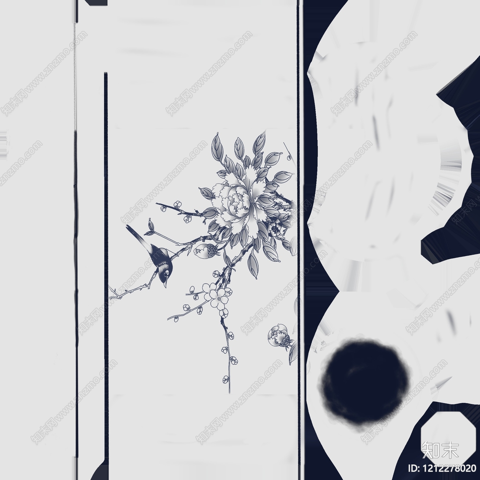 水墨画贴图下载【ID:1212278020】