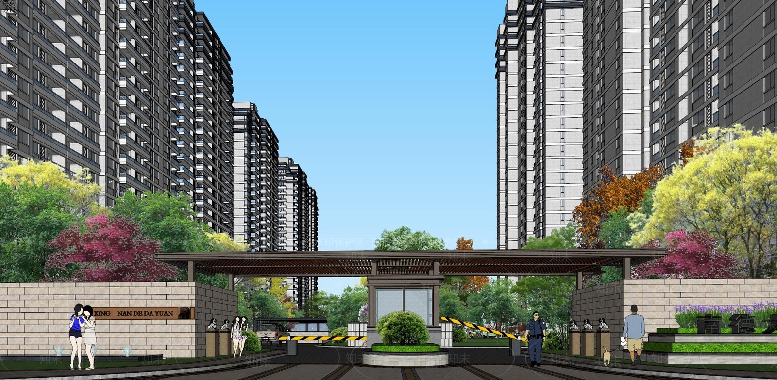 嘉兴金都南德大院SU模型下载【ID:169845171】