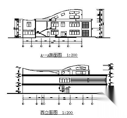 南方某高校大学生活动中心建筑方案图施工图下载【ID:166431179】