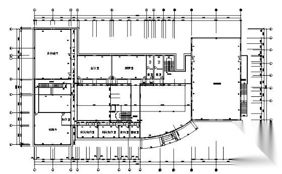 南方某高校大学生活动中心建筑方案图施工图下载【ID:166431179】