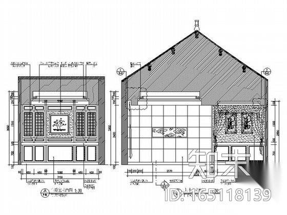 [四川]古建筑群落重建项目中式茶楼室内装修图施工图下载【ID:165118139】