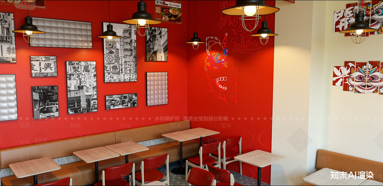 现代快餐店SU模型下载【ID:1216045726】