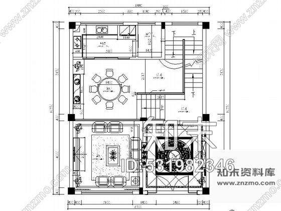 施工图江西古典简欧风情五层别墅装修施工图含效果cad施工图下载【ID:531982346】