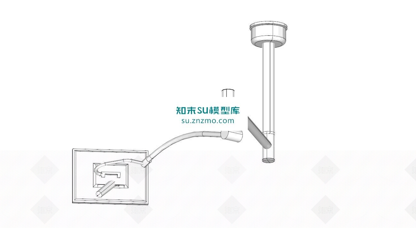 监视器跟踪器械SU模型下载【ID:172526115】