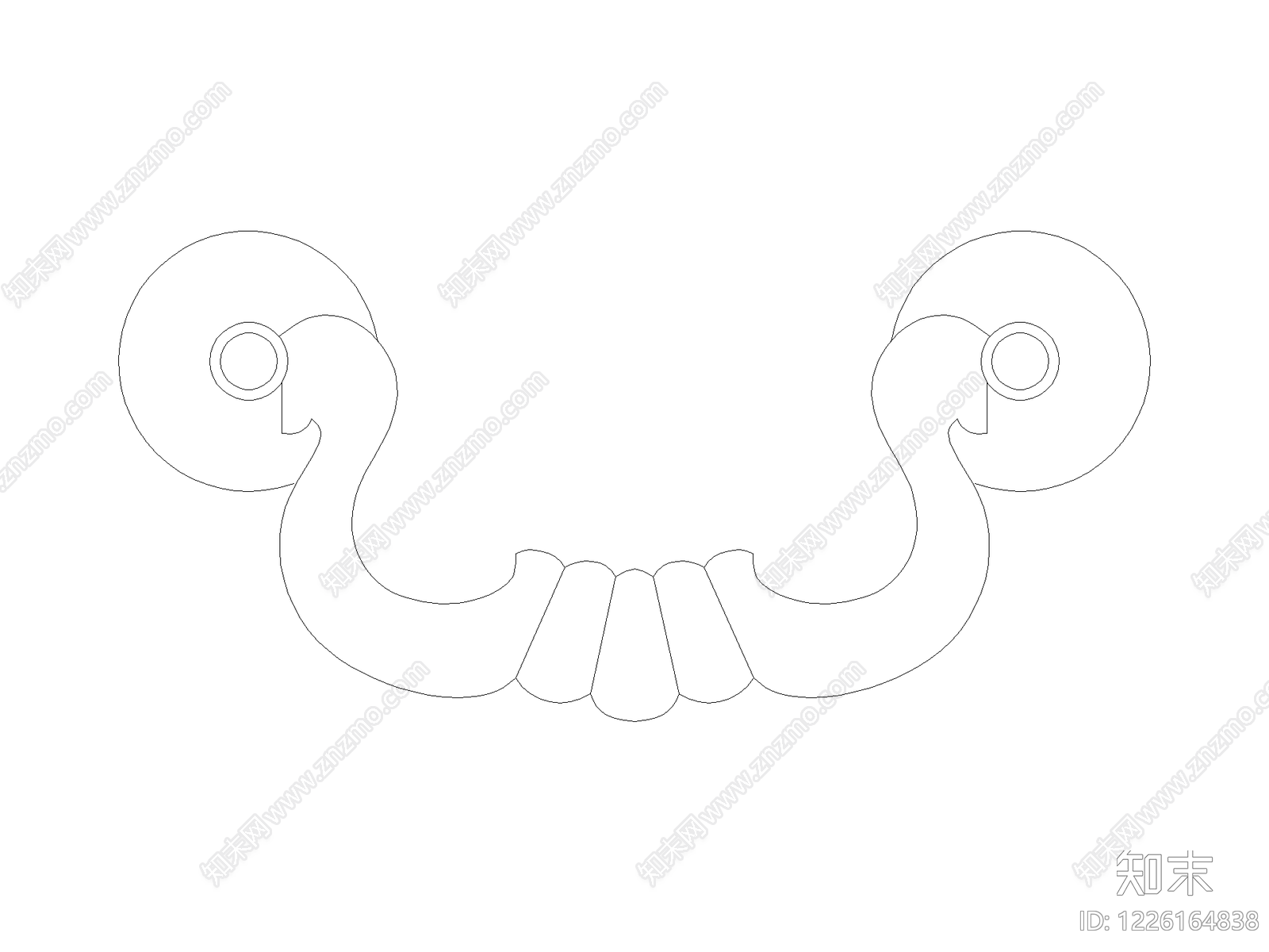 现代五金管件CAD图纸