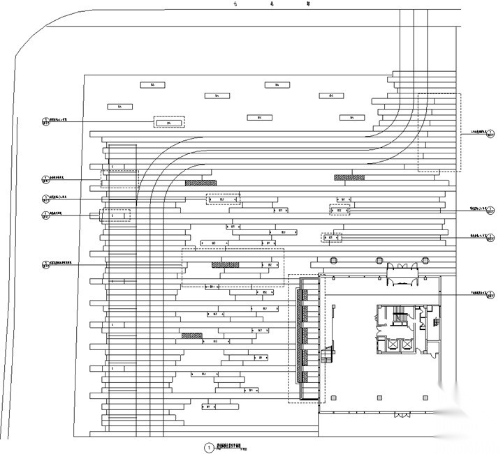 [北京]科技商务园营销体验区景观施工图（LEED黄金认证...cad施工图下载【ID:160717162】