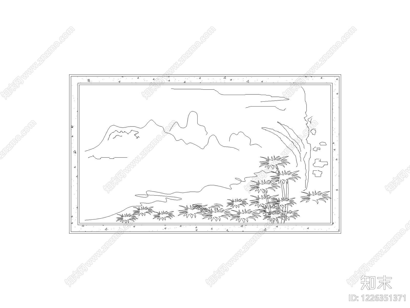 现代灌木种植CAD图纸