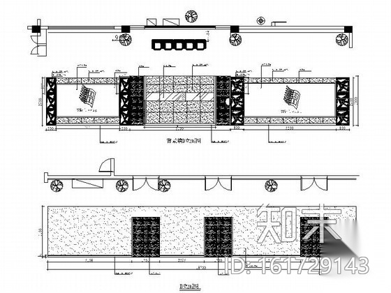 某现代会议室内改造装修图（含效果）cad施工图下载【ID:161729143】