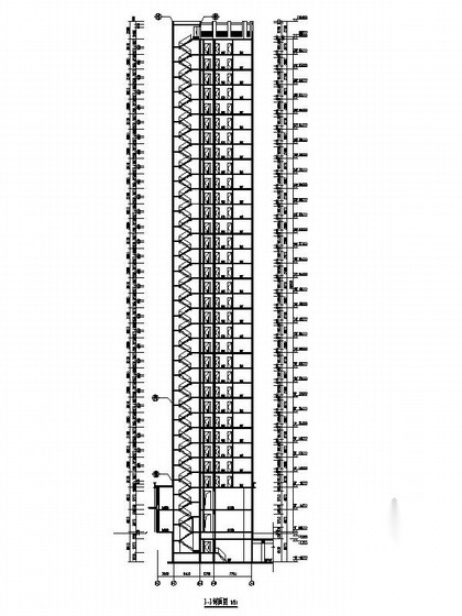 [辽宁]高层涂料外墙塔式住宅建筑施工图（含多套方案）施工图下载【ID:167357137】