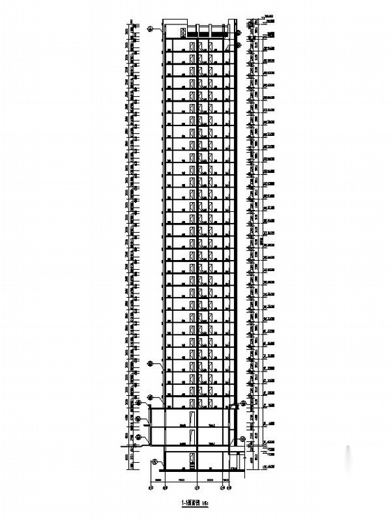 [辽宁]高层涂料外墙塔式住宅建筑施工图（含多套方案）施工图下载【ID:167357137】