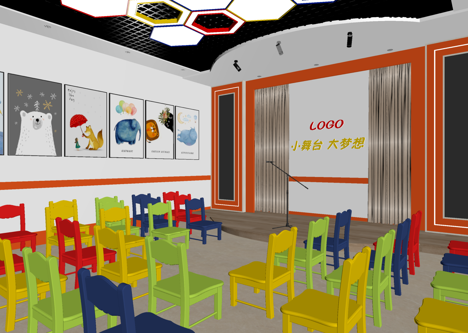 现代儿童乐园3D模型下载【ID:1214605973】