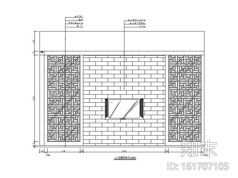 [湖南]联排别墅中式风格设计CAD施工图（含效果图）施工图下载【ID:161707105】