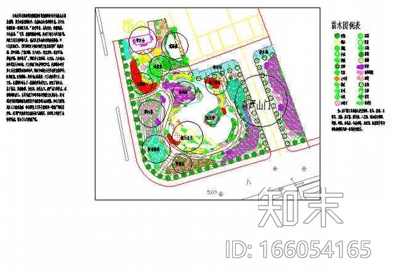 某寺庙景观绿化总平施工图下载【ID:166054165】
